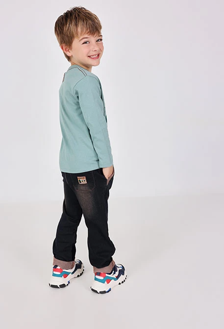 Pantalon denim garçon bleu foncé