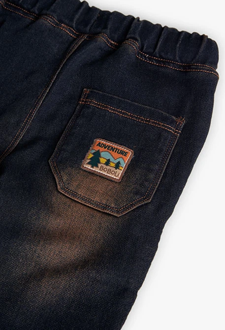 Pantalon denim garçon bleu foncé