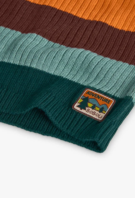 Camisola para menino com riscas multicolor