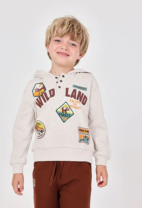 Conjunto menino de pelfa bege