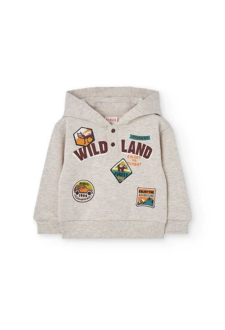 Completo bambino in pelfa beige