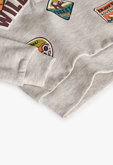 Completo bambino in pelfa beige