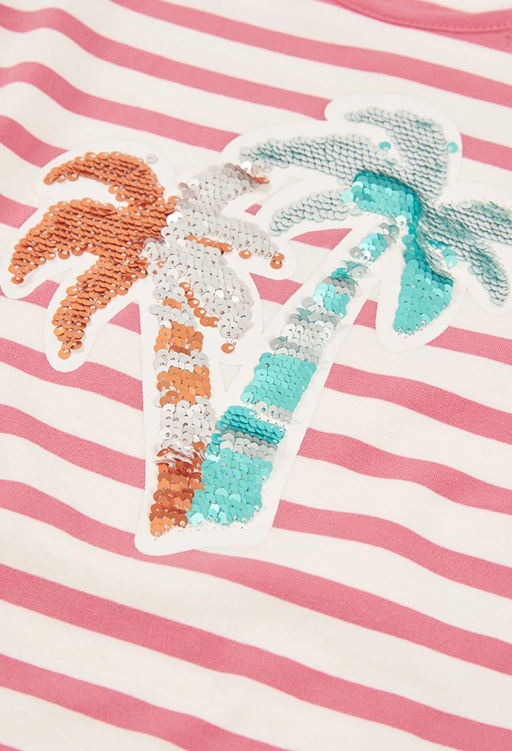 Girl?s striped cotton T-shirt