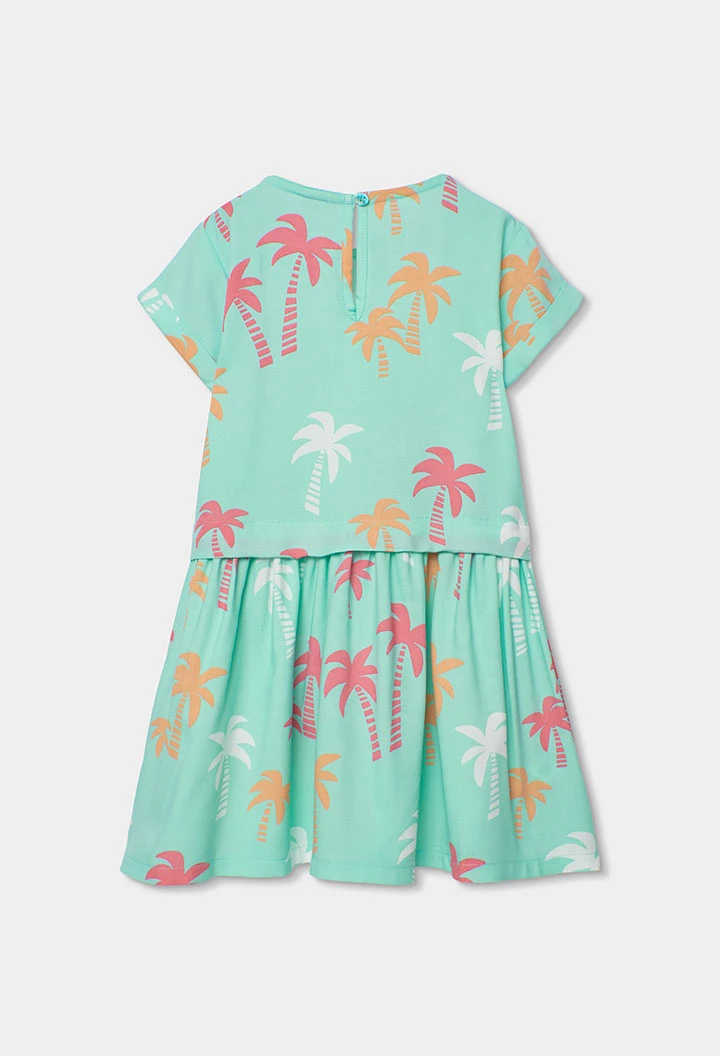 Robe imprimée palmiers