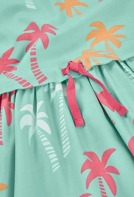 Robe imprimée palmiers