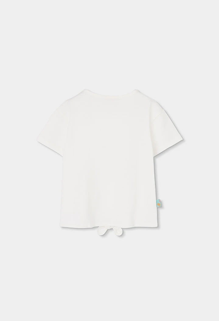White cotton girl?s t-shirt