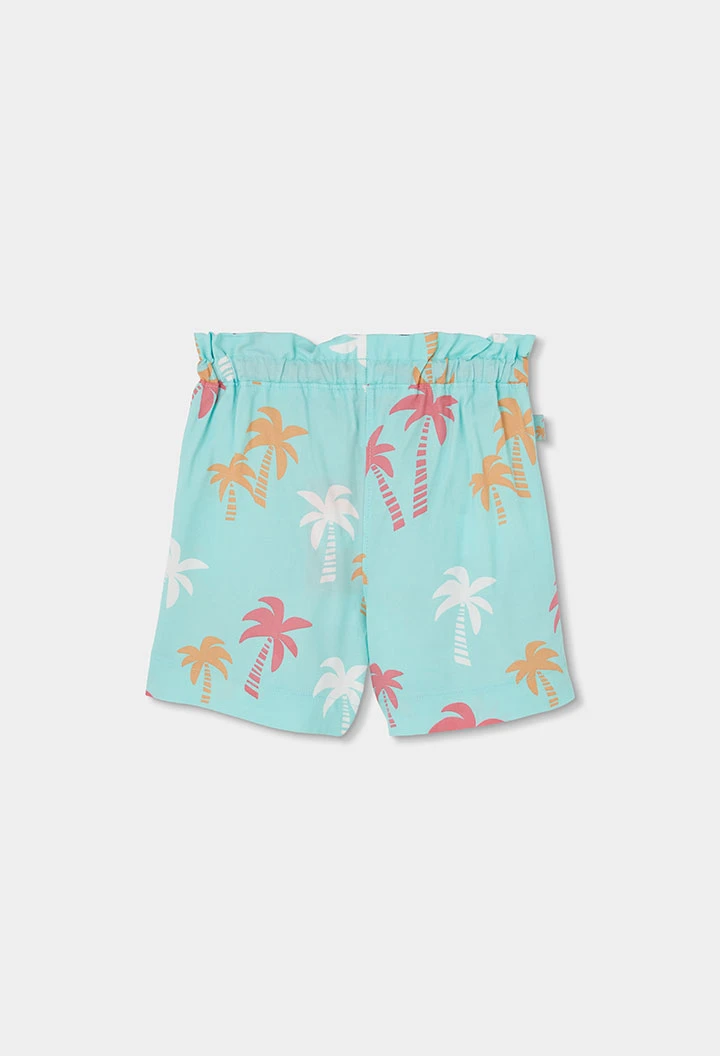 Palmenmuster-Shorts