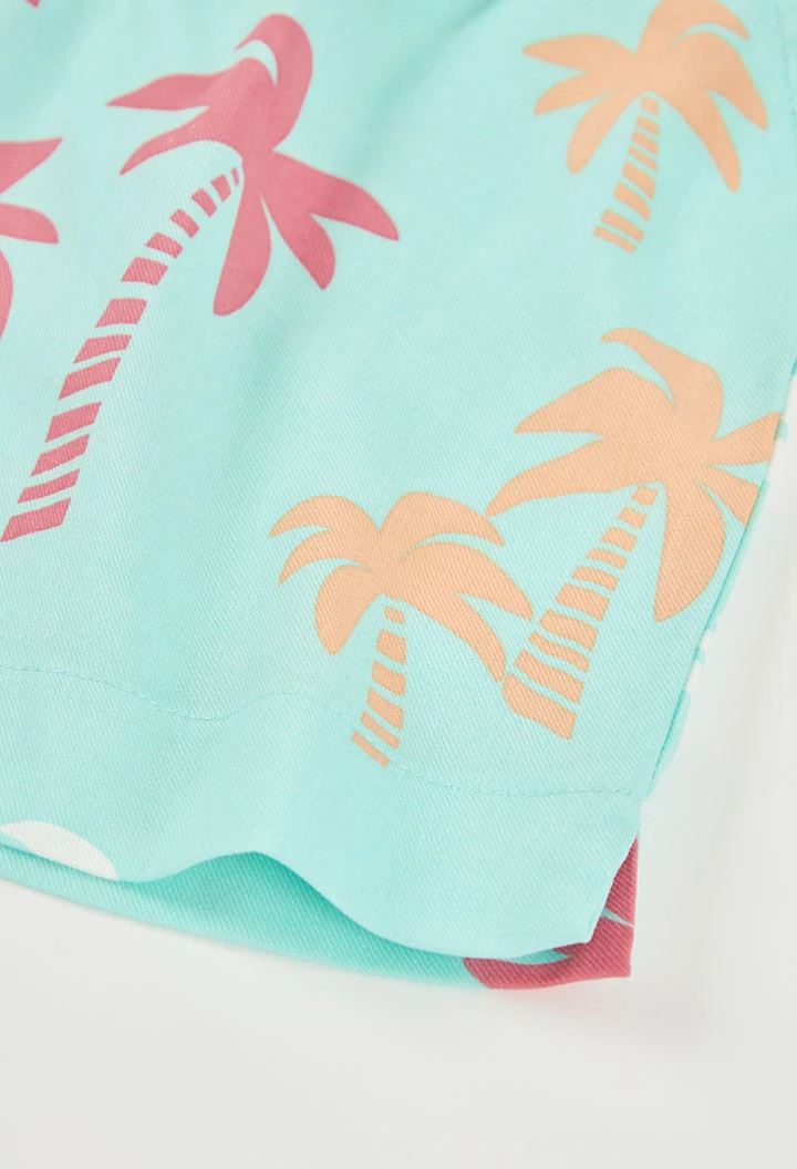 Pantaloncini stampati con palme