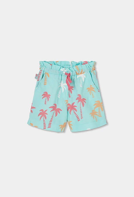Palm tree print shorts