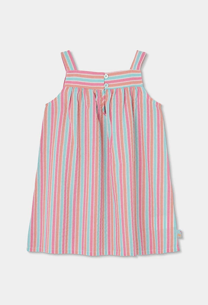 Vestido popelín rayas