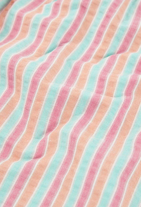 Striped poplin dress