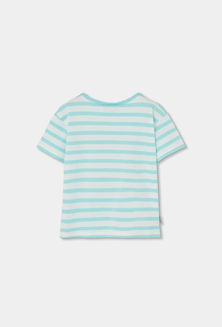 T-shirt fille coton rayée