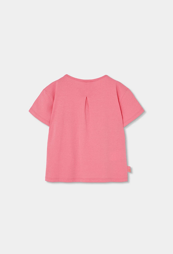 Conjunto menina algodão rosa