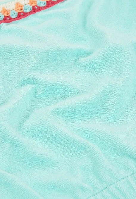 Girls’ turquoise top and shorts set