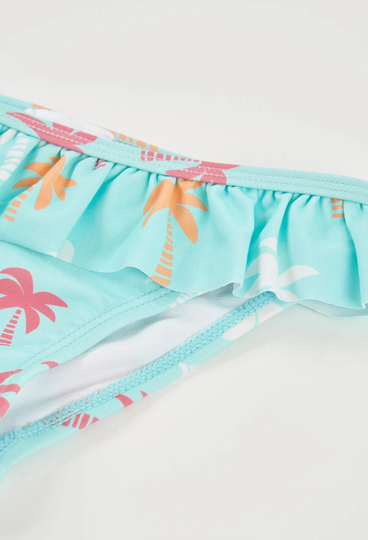 Maillot de bain imprimé palmiers UPF50+