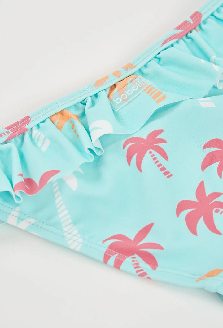 Maillot de bain imprimé palmiers UPF50+