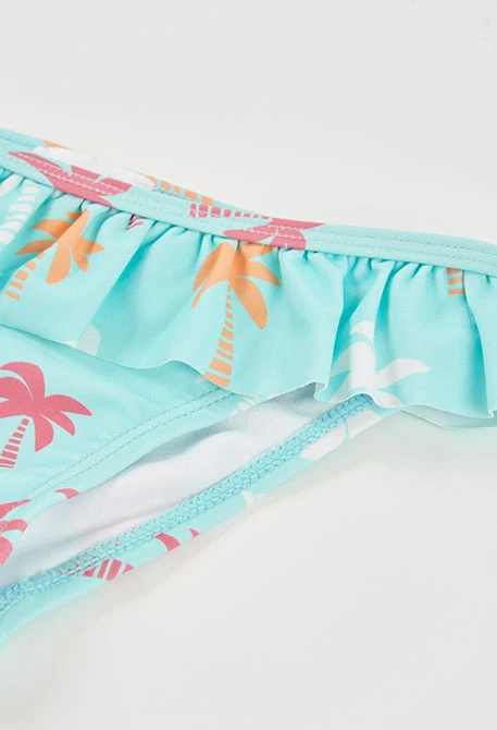 Palm tree print swimsuit UPF50+