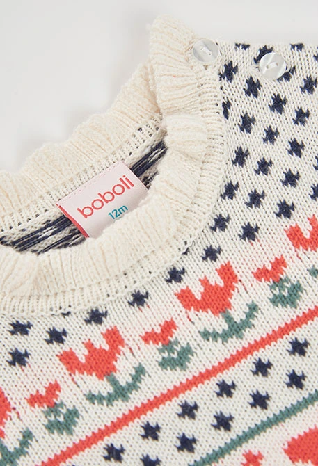 Vestit blanc estampat de flors