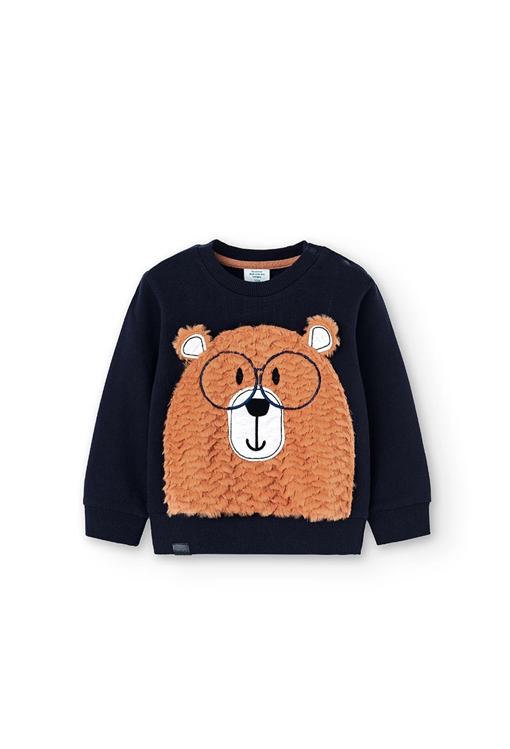 Fleece sweatshirt "bear" for baby boy
