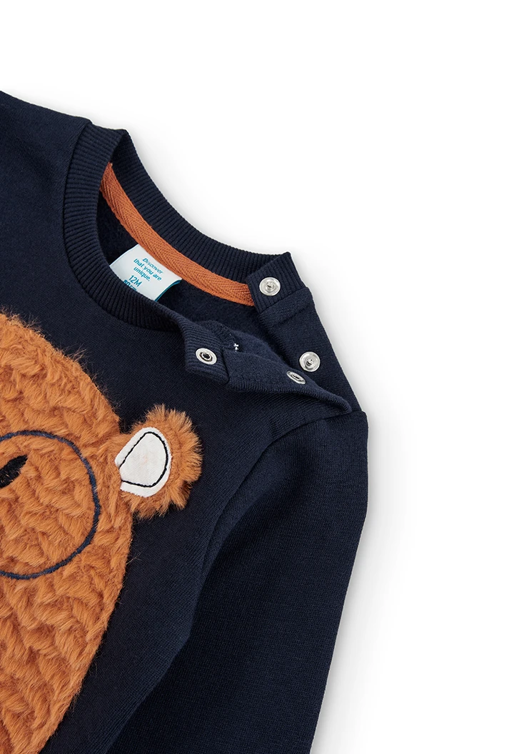 Fleece sweatshirt "bear" for baby boy