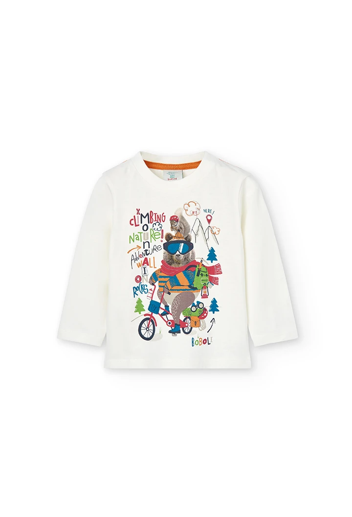 Camiseta punto " adventure" de bebé niño