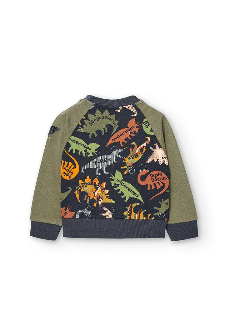 Sudadera felpa de bebé niño  "dinosaurios" -BCI