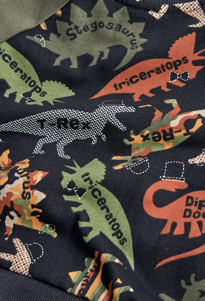 Sudadera felpa de bebé niño  "dinosaurios" -BCI
