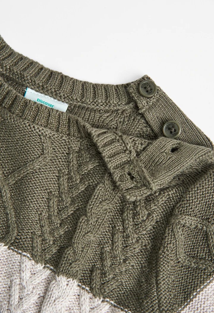 Pullover tricot para o bebé menino