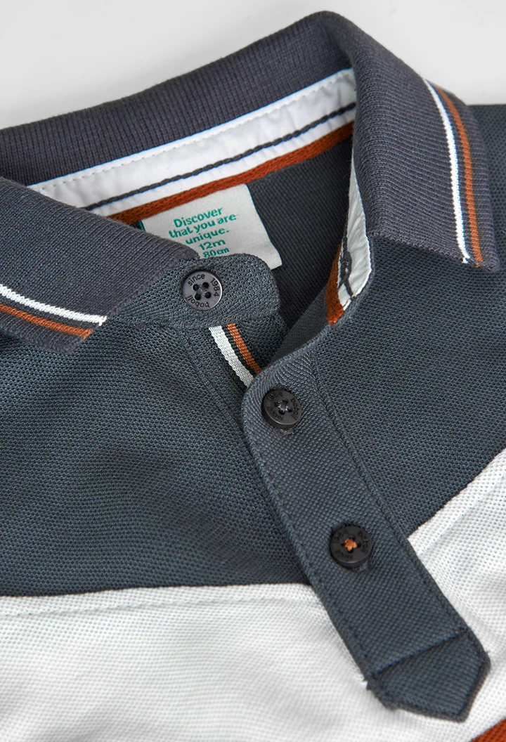 Pique polo for baby boy -BCI