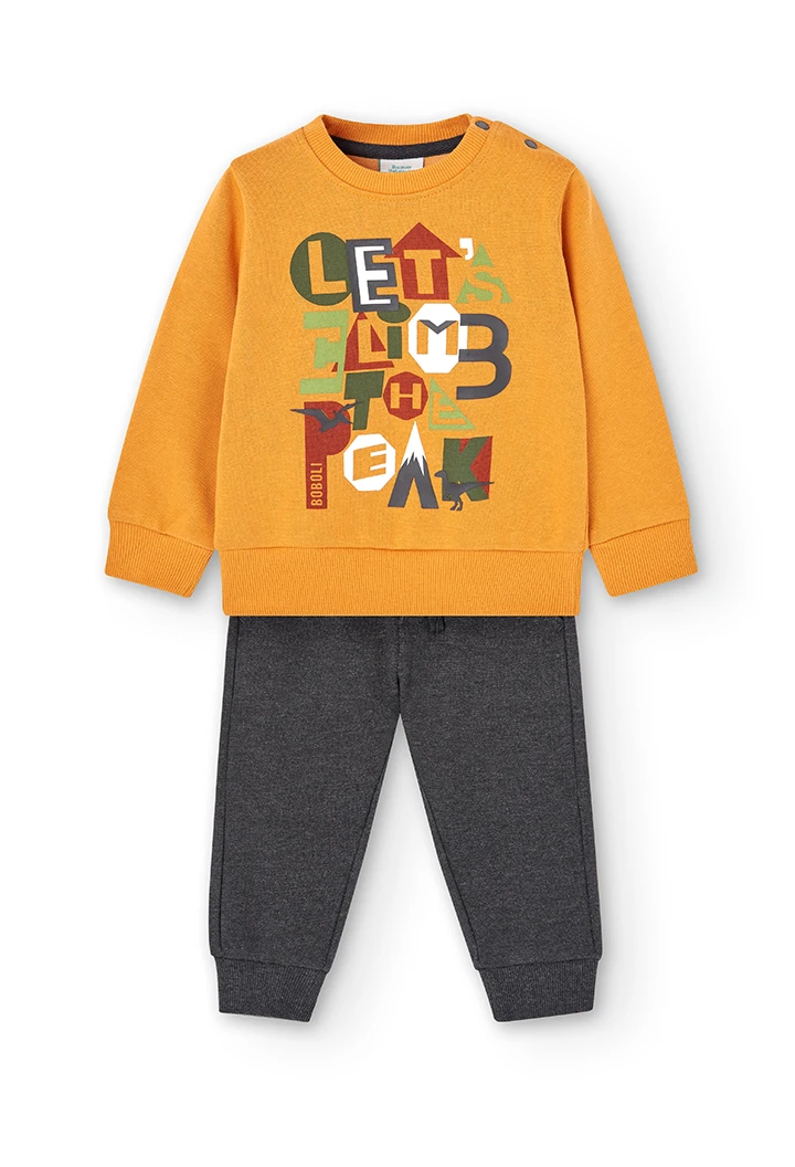 Pack punto de bebé niño estampado letras grandes-BCI
