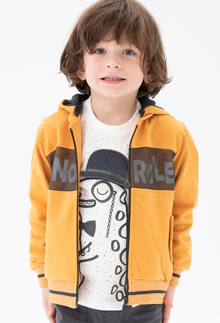 Fleece jacket for baby boy -BCI