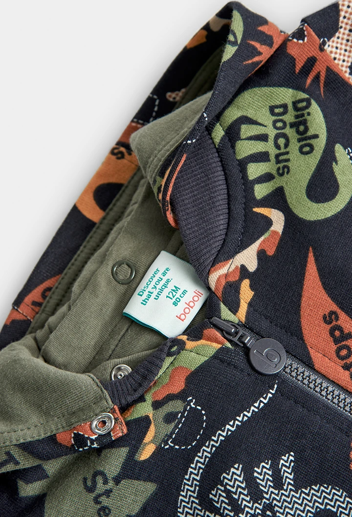 Fleece jacket for baby boy -BCI