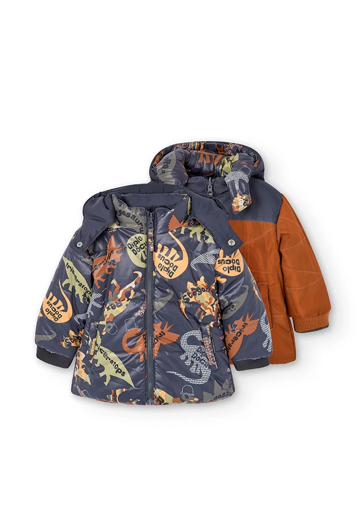 Parka reversibel für baby junge