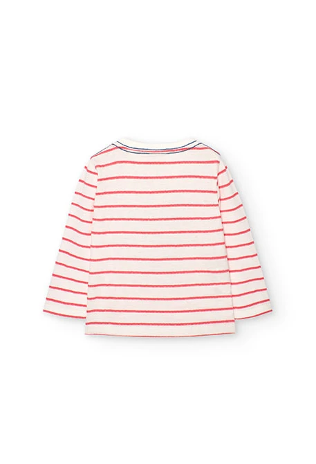 Baby girl's fantasy knit striped t-shirt