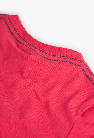 Baby boy's red knit t-shirt