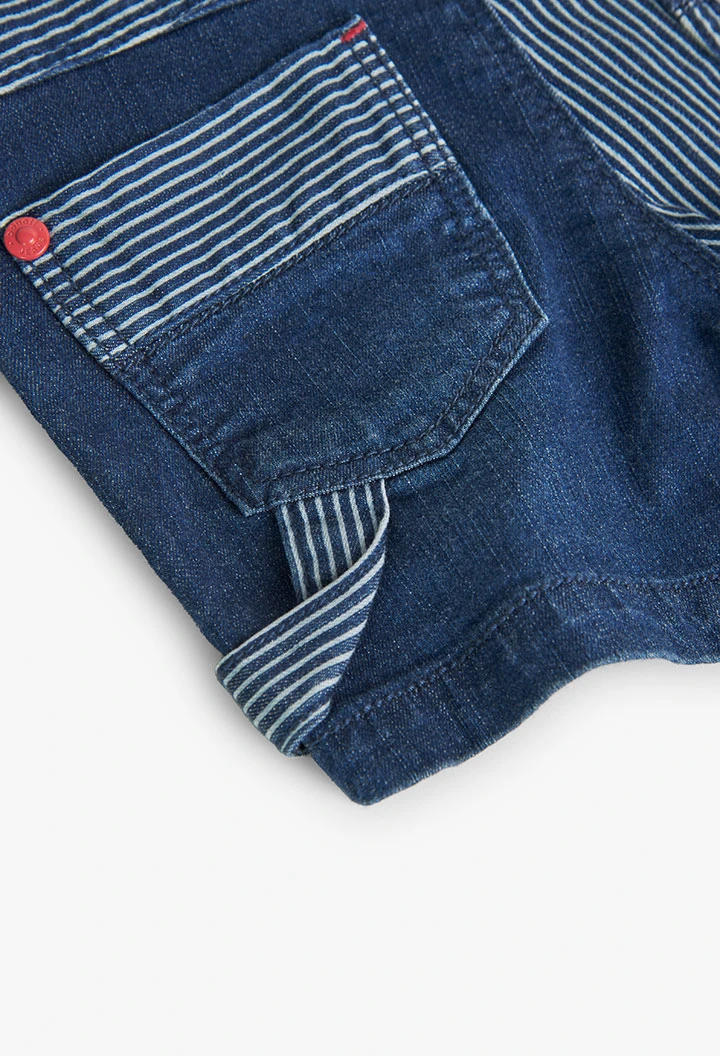 Jeans - Bermuda-Shorts, für Jungen, in Farbe Blau