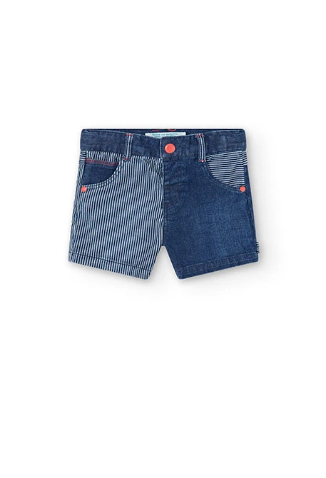Baby boy denim shorts in blue
