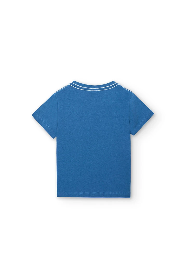 Pack tricoté de bébé garçon en couleur bleue