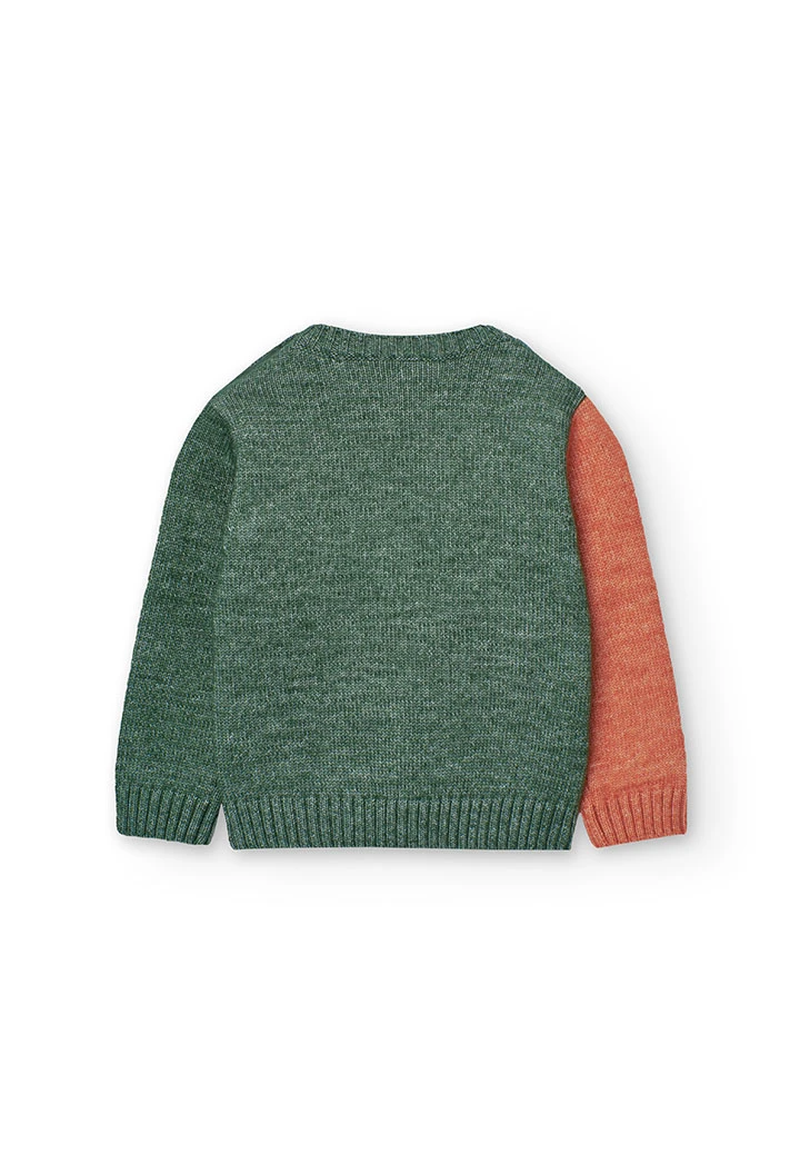 Pull en tricot pour bébé fille avec imprimé ours.