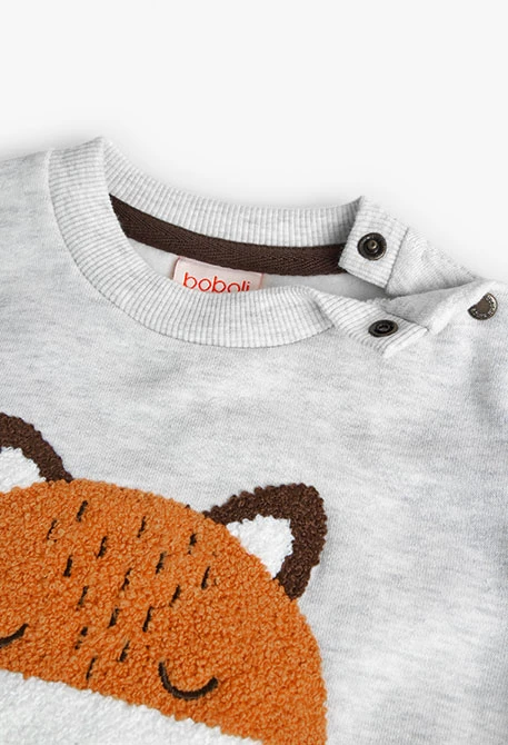 Sweatshirt für Baby-Jungen in Rohweiß