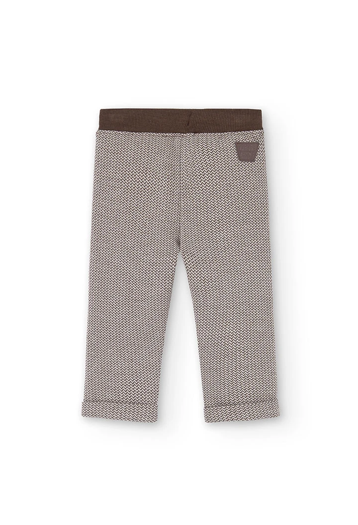 Baby boy\'s knitted trousers in grey