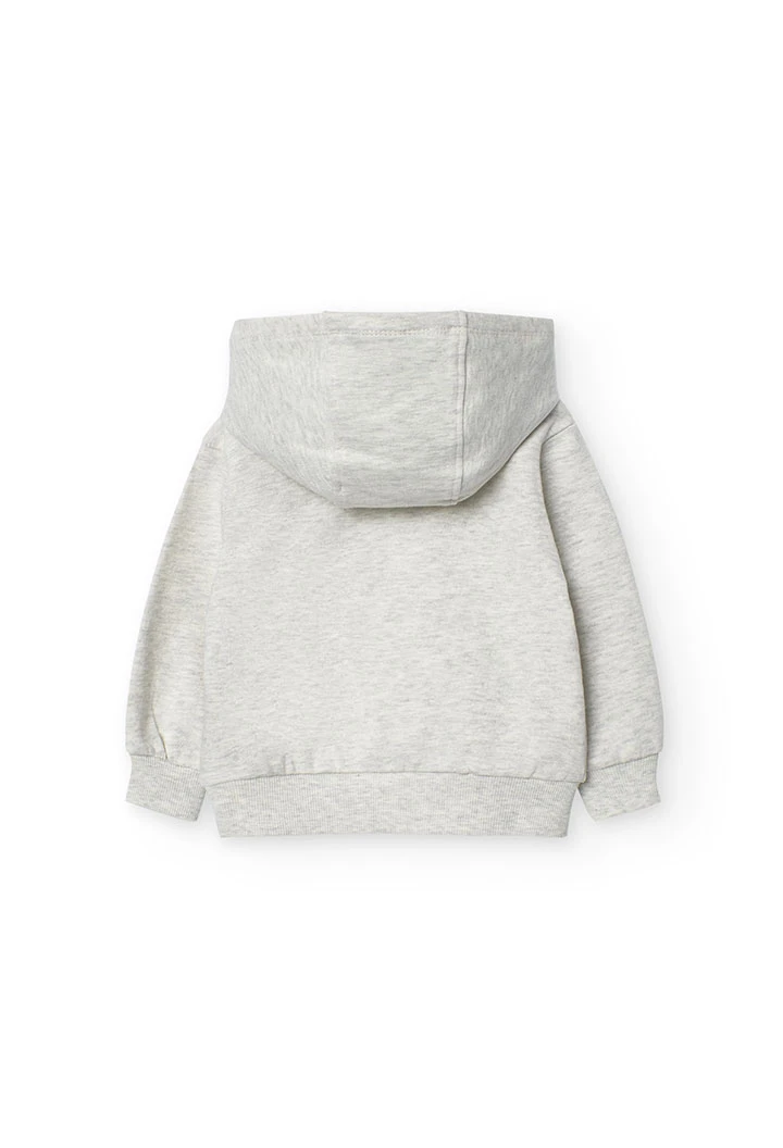 2tlg. Set mit Sweatshirt und Hose für Baby-Jungen in Grau