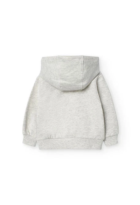 2tlg. Set mit Sweatshirt und Hose für Baby-Jungen in Grau