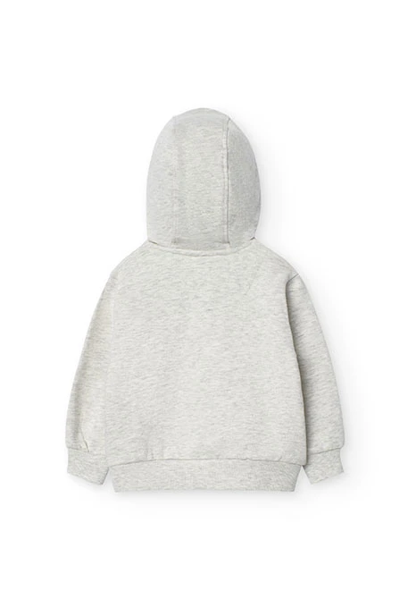 2tlg. Set mit Sweatshirt und Hose für Baby-Jungen in Grau