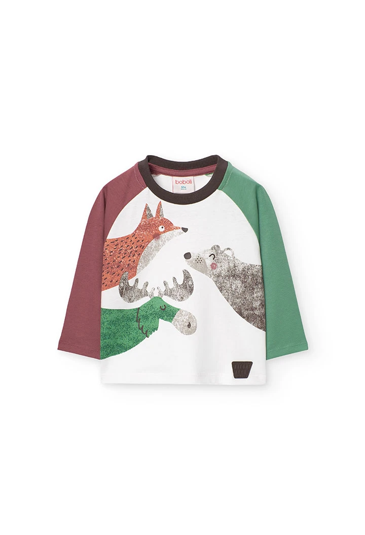 T-Shirt für Baby-Jungen mit Tiermotiven