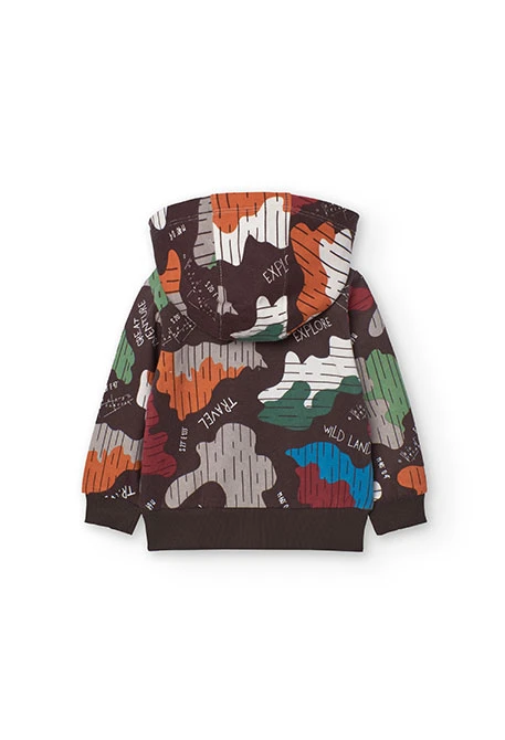 Fleecejacke für Baby-Jungen mit Camouflage-Print