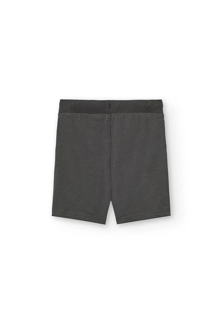 Set aus T-Shirt und Strickshorts für Jungen in Gelb.