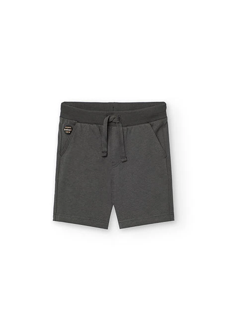 Ensemble t-shirt et short en tricot pour bébé garçon en jaune