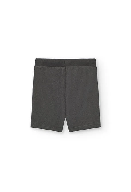 Set aus T-Shirt und Strickshorts für Jungen in Gelb.