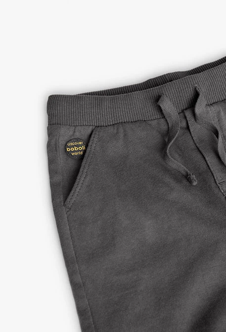 Conjunto de t-shirt e calções de malha para bebé menino em amarelo